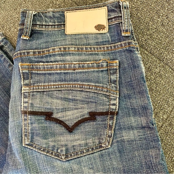 Buffalo David Man Straight Jeans Blue Stretchy 32x32 - Picture 9 of 9